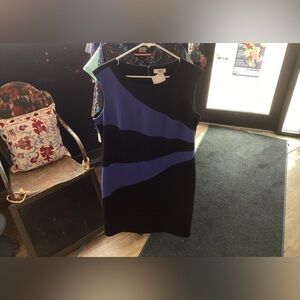 Cato Black and Blue Mini Dress